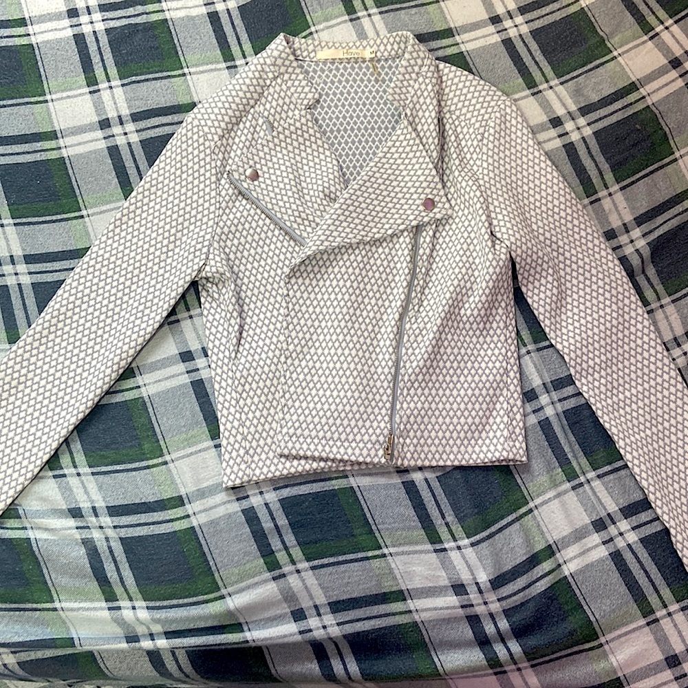 Blue & White medium blazer
